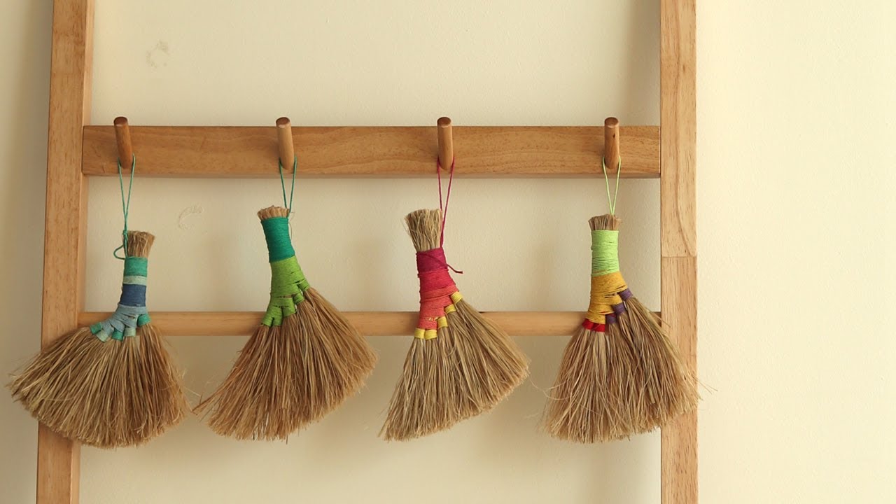 전통 모시 빗자루 만들기 Make Korean Broom