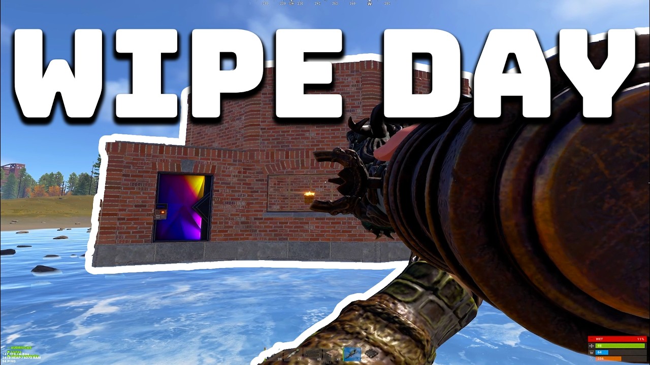 Greičiausias WIPE DAY vanilla serveryje | Iššaudėm 50+ Raketų | Rust - Lietuviškai