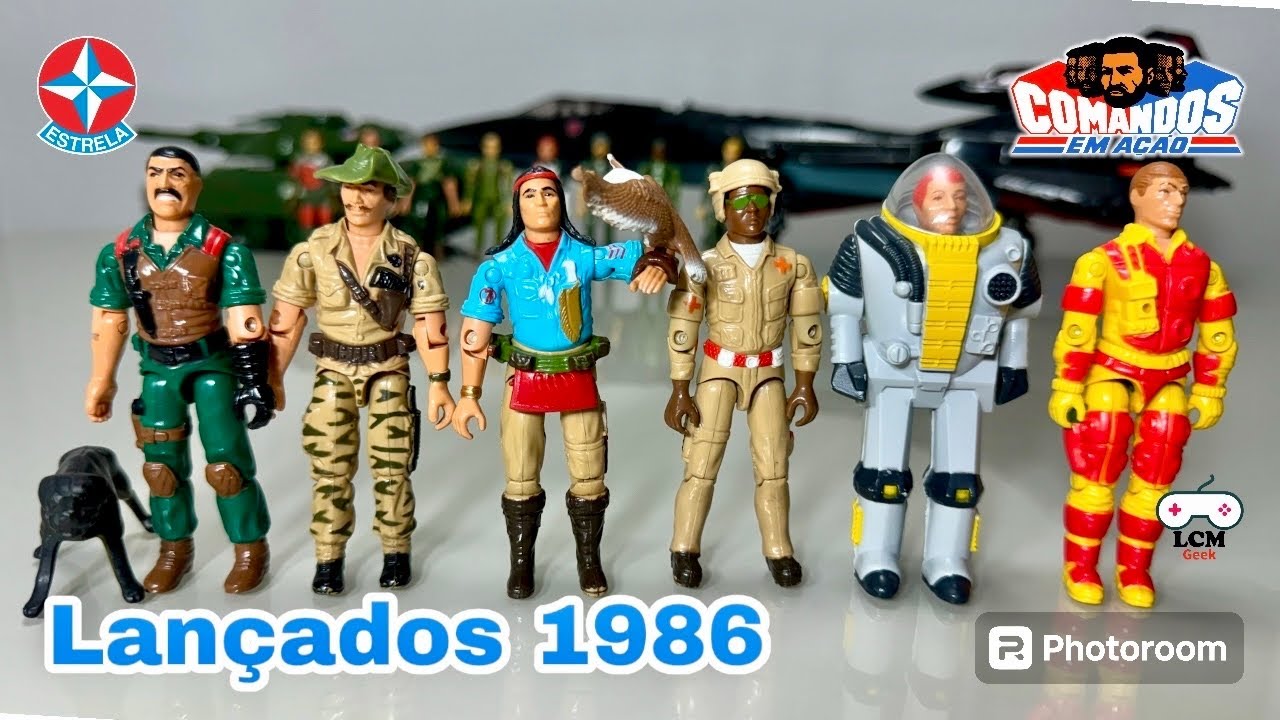 Comandos Em Ação Lançados em 1986 | Estrela - Figuras/ Bonequinhos Clássicos! #gijoe