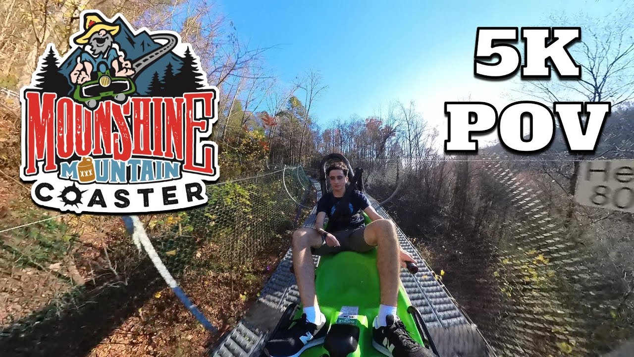 Moonshine Mountain Coaster On-Ride Reaction POV [5K] | Gatlinburg 2022