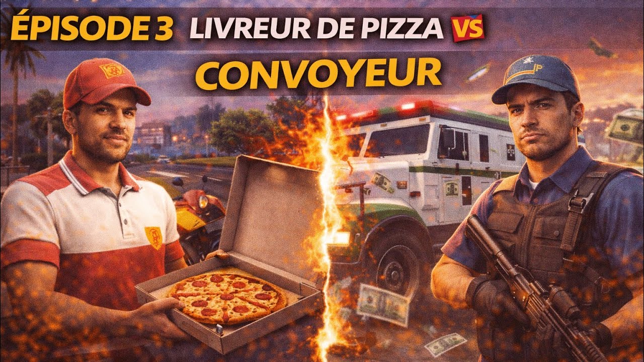 ÉPISODE 3 – Je deviens convoyeur et livreur de pizza ! 🍕🚚 | GTA 5 Online Métiers