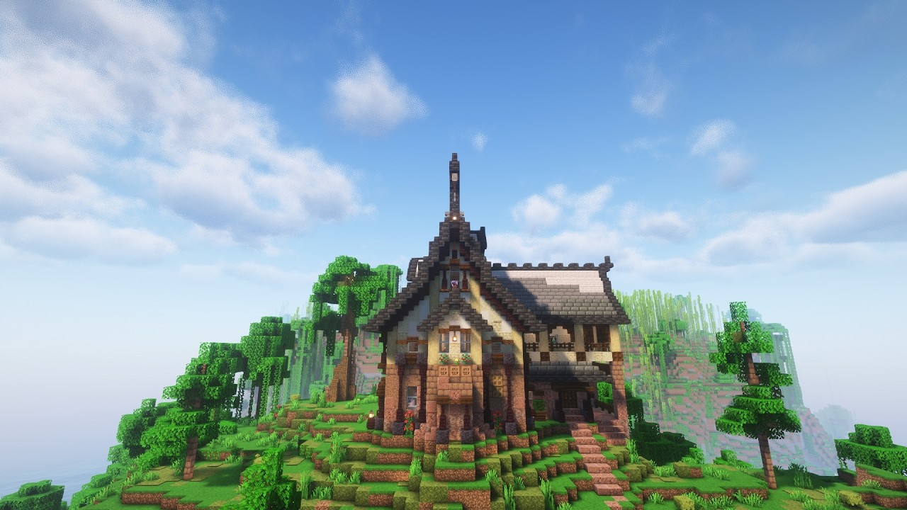 【マインクラフト】暖炉と煙突のある家を作る　#16