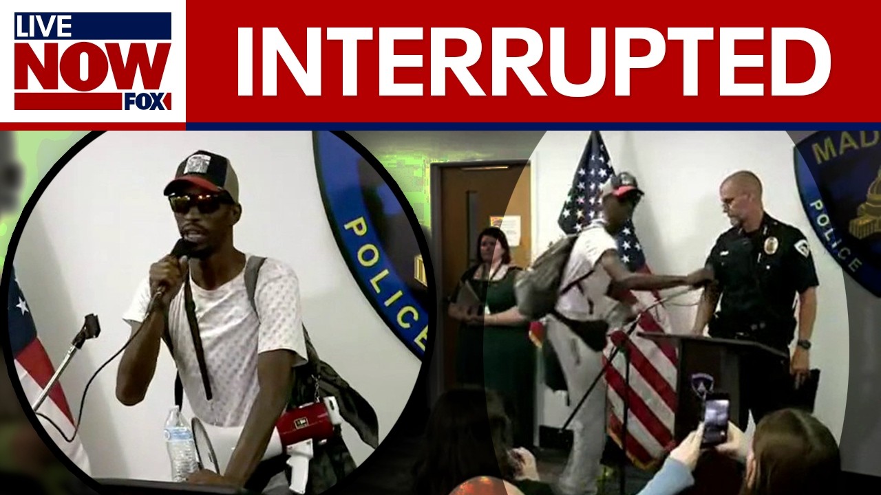 Madison Police Shooting: Protester interrupts press conference