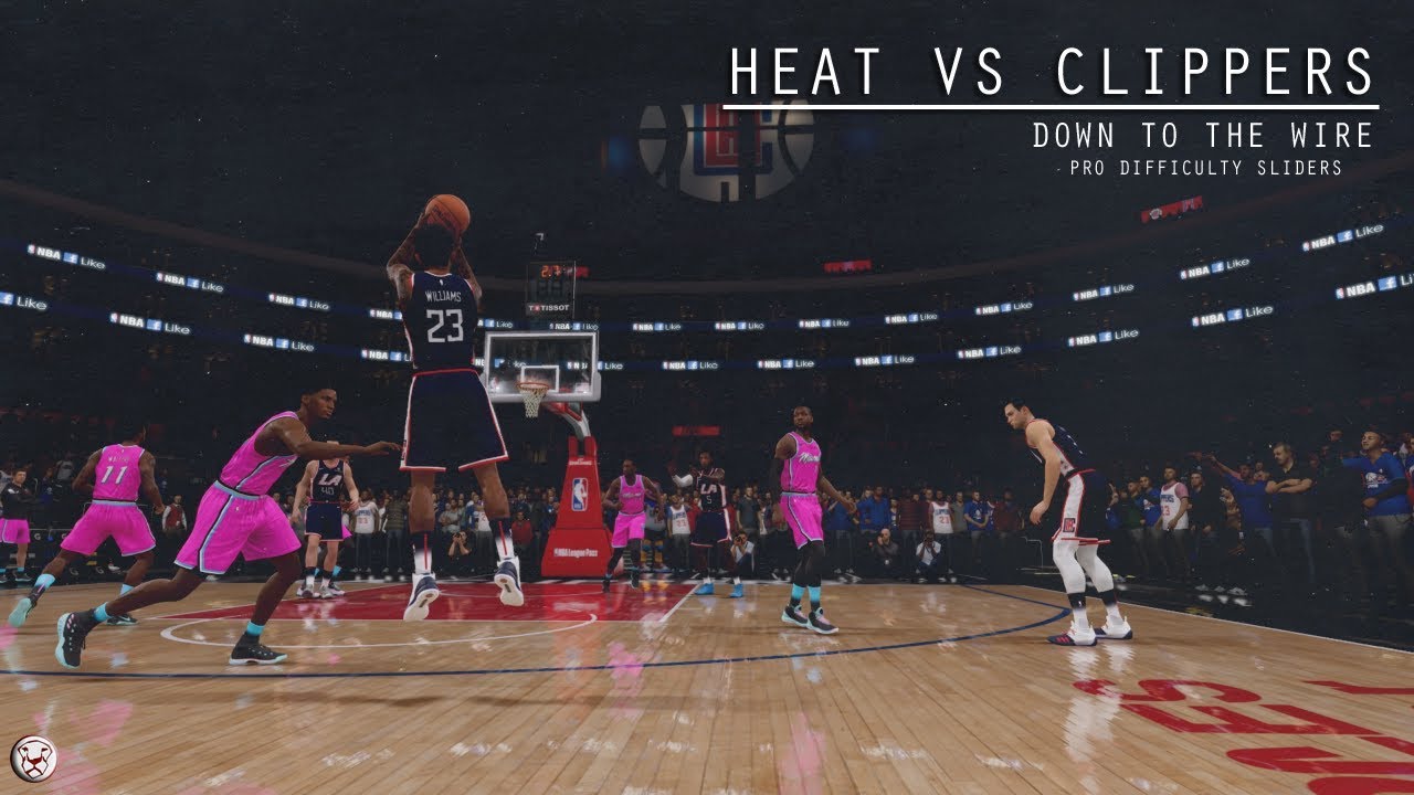 NBA LIVE 19: Plays Best On Pro Difficulty, New Sliders | Heat Vs Clippers