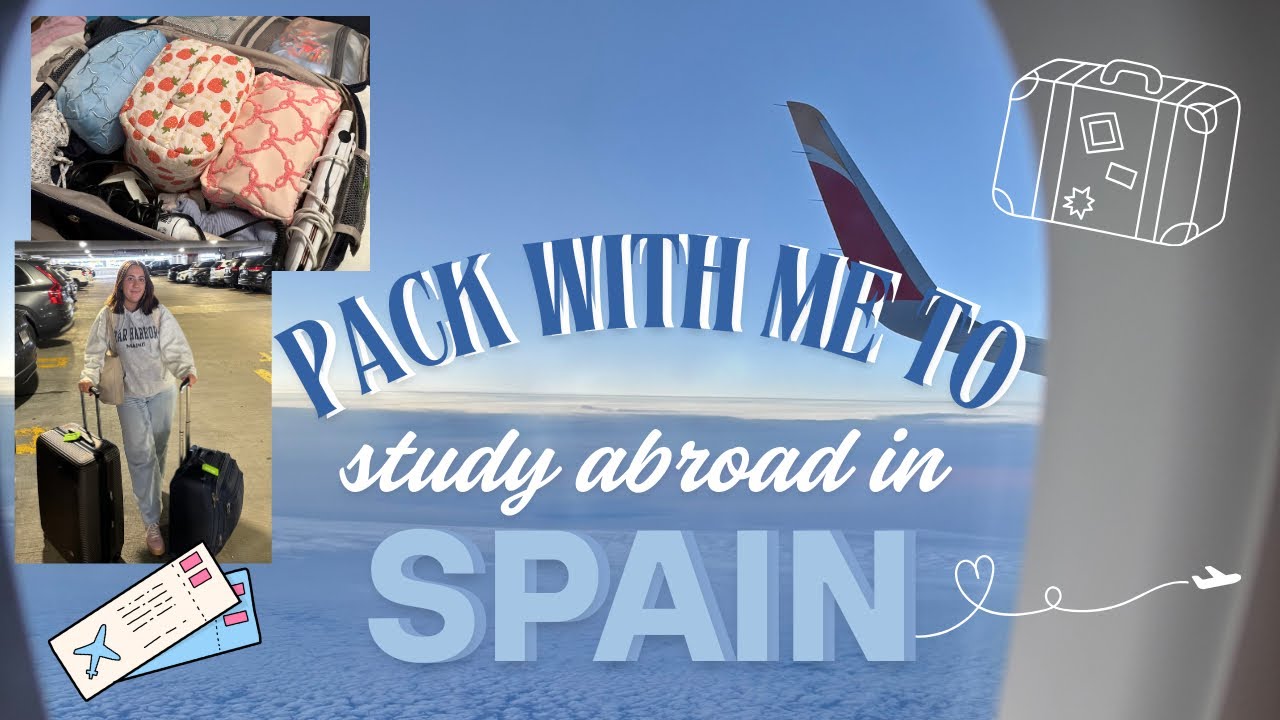 PACKING VLOG FOR STUDYING ABROAD IN ALICANTE, SPAIN 🇪🇸✈️💃🏻📖