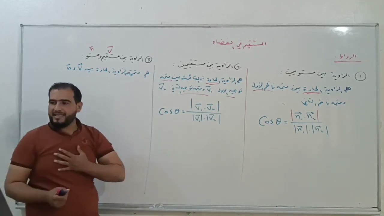 المستقيم .. كلمة عن الزوايا