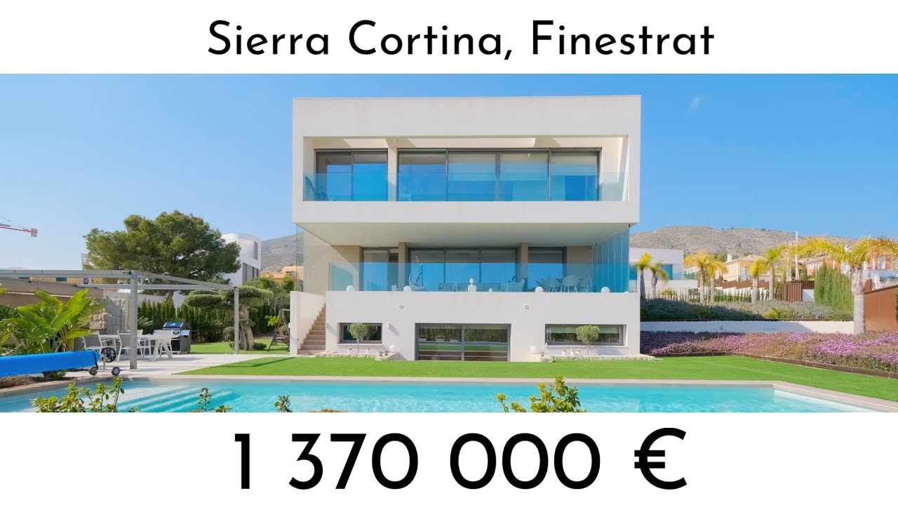 1.370.000€ - EXCLUSIVA VILLA DE LUJO - ALICANTE - FINESTRAT - SIERRA CORTINA -