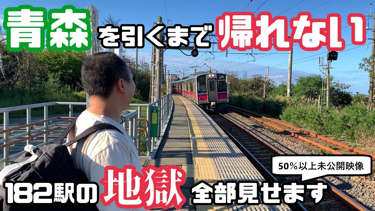 【未公開完全版】青春18きっぷ東京～青森間182駅！！青森が出るまで帰れません～東日本縦断編～ #青春18きっぷ