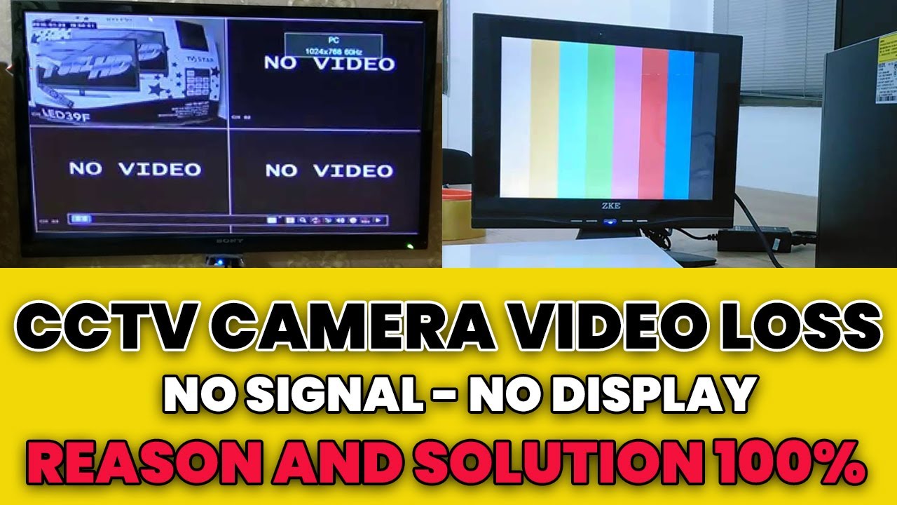 Fix CCTV Camera Not Showing Video | No Signal Problem