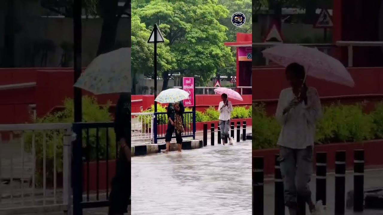 Surat & Rajasthan Heavy Rain & Waterlogging Situation 🚨 ll #shorts #surat #rajsthan #barish