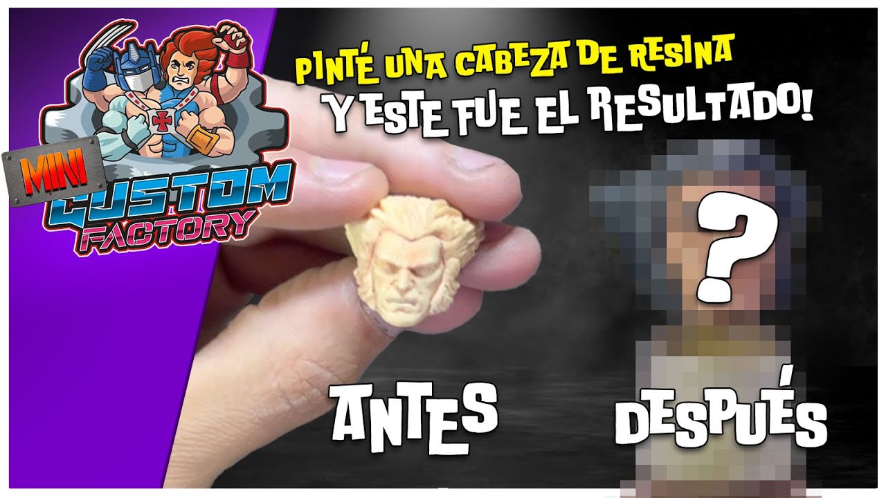 MINI Custom Factory - Pinté una cabeza de resina y así quedó!