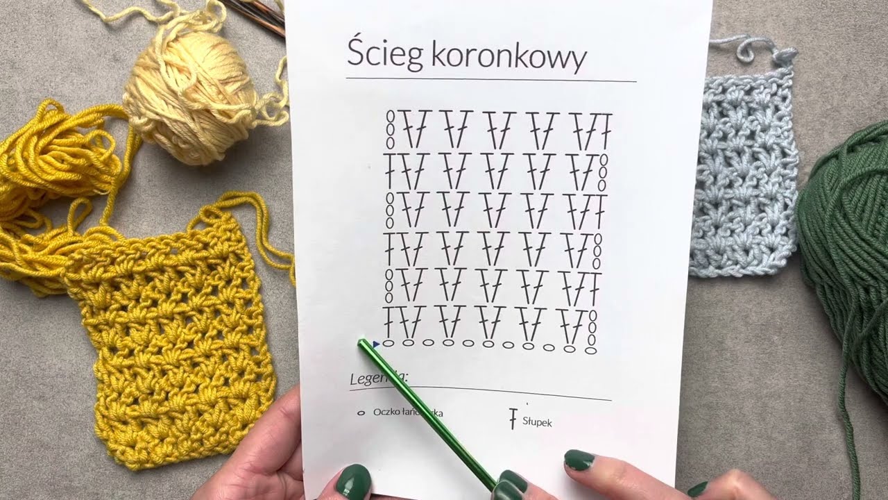 Jak czytać schemat szydełkowy? Szydełkowanie dla początkujących. #szydełkowanie