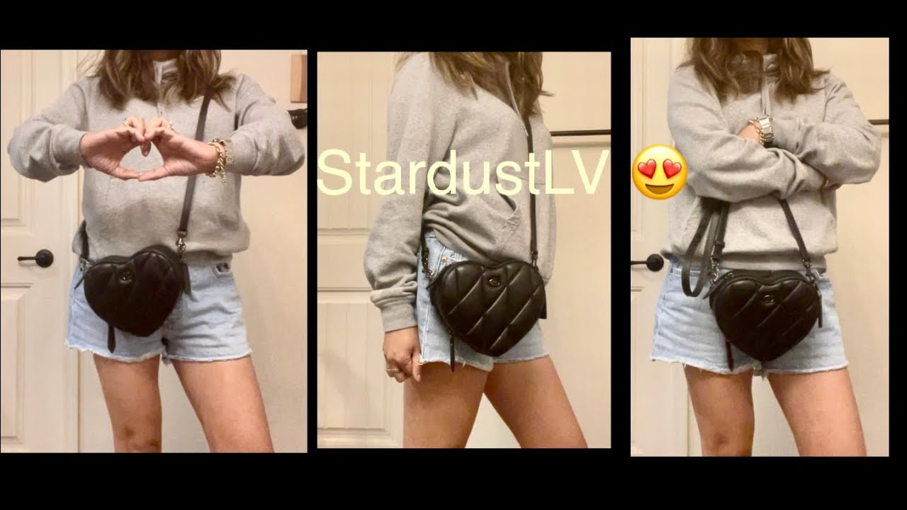 Coach Heart Crossbody with Quilting Unboxing . ( My Thoughts , What Fits , Mod Shots )