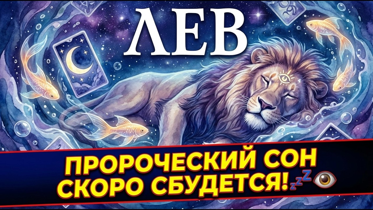 ЛЕВ, ГОТОВЬСЯ К ШТОРМУ! Рыбы принесут тайные знания. Вещий сон приснится до конца февраля 2026.