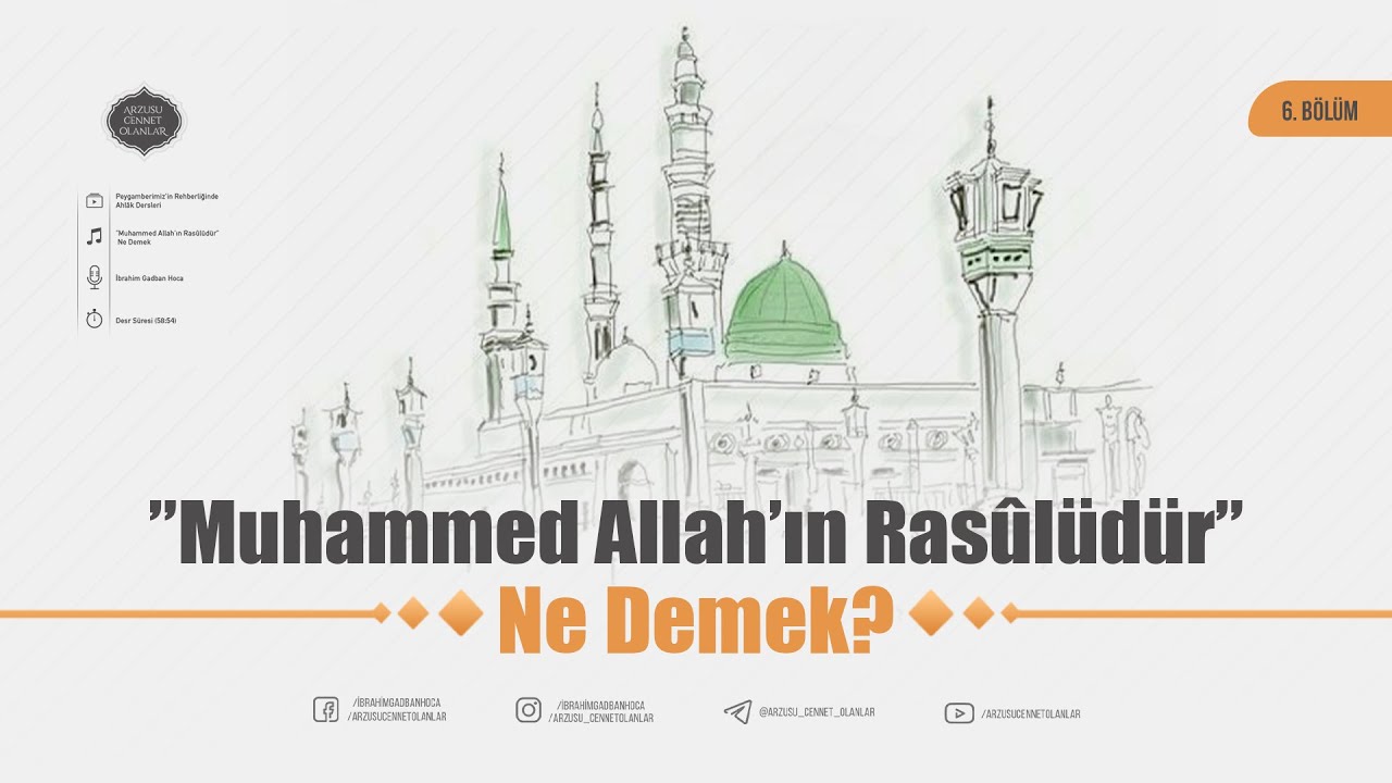 ”Muhammed Allah’ın Rasûlüdür” Ne Demek | İbrahim Gadban Hoca