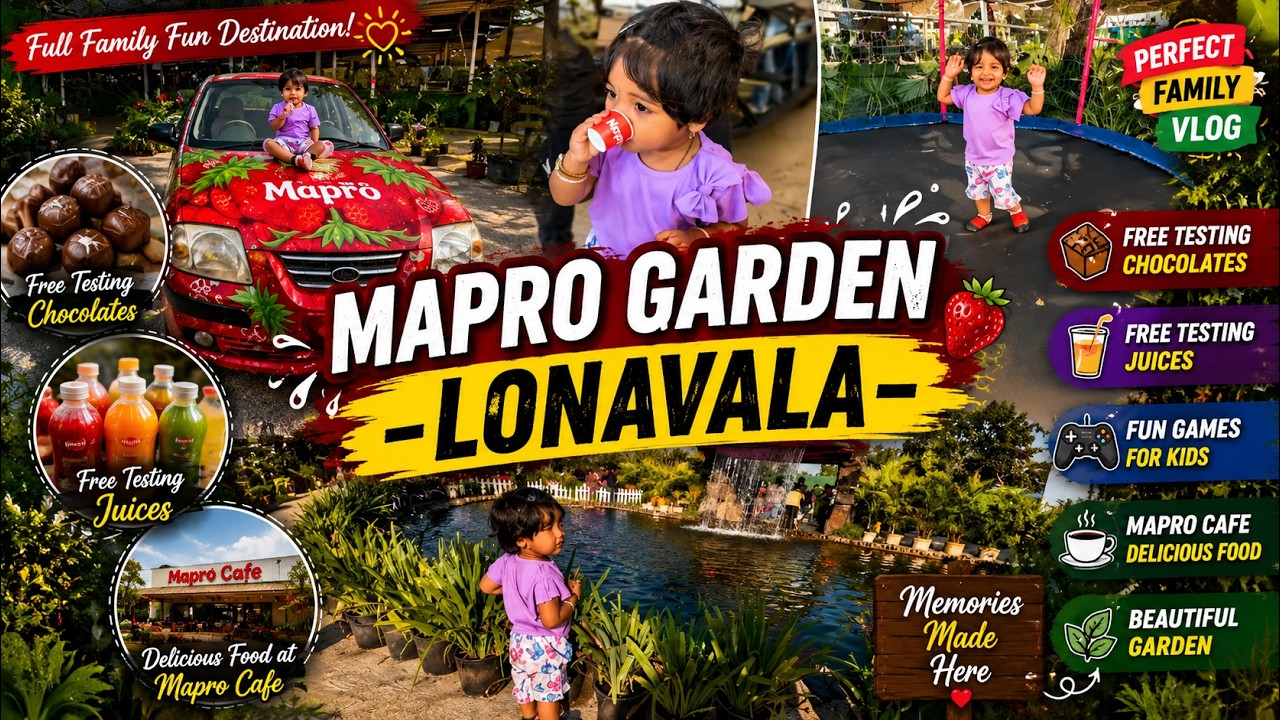 Mapro Garden Lonavala Tour with Baba & Aajji | Must Visit Place in Lonavala | Lonavala Trip Vlog