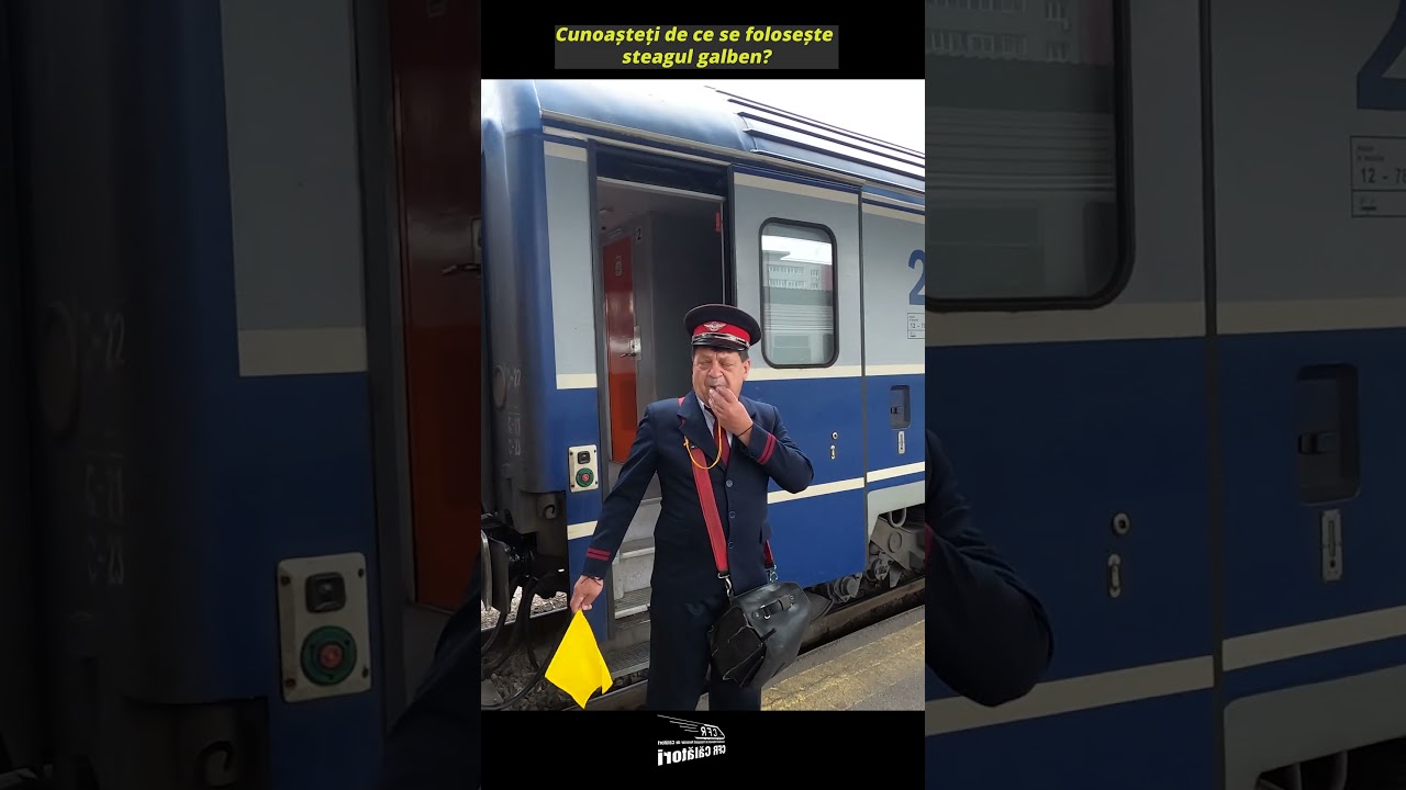 Cunoașteți de ce se folosește steagul galben ?  #cfrcalatori #news #train #info #cfr #trainspotting