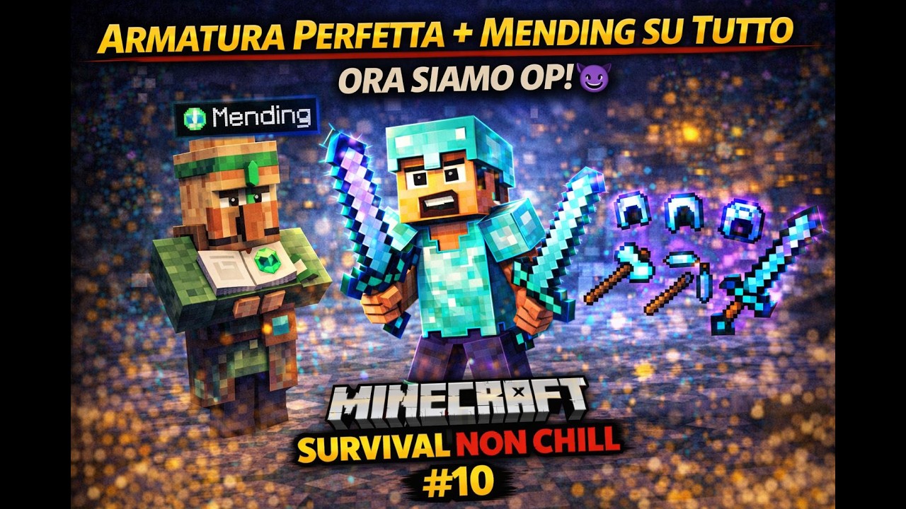 ARMATURA PERFETTA + MENDING SU TUTTO... ORA SIAMO OP! | Minecraft Survival NON Chill #10