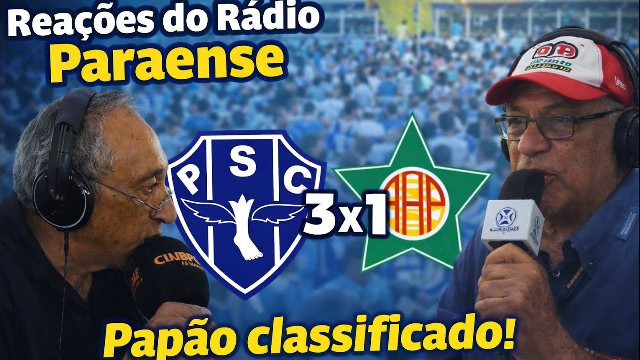 Reações do Rádio Paraense | Paysandu 3x1 Portuguesa Rj– Papão Classificado na Copa do Brasil