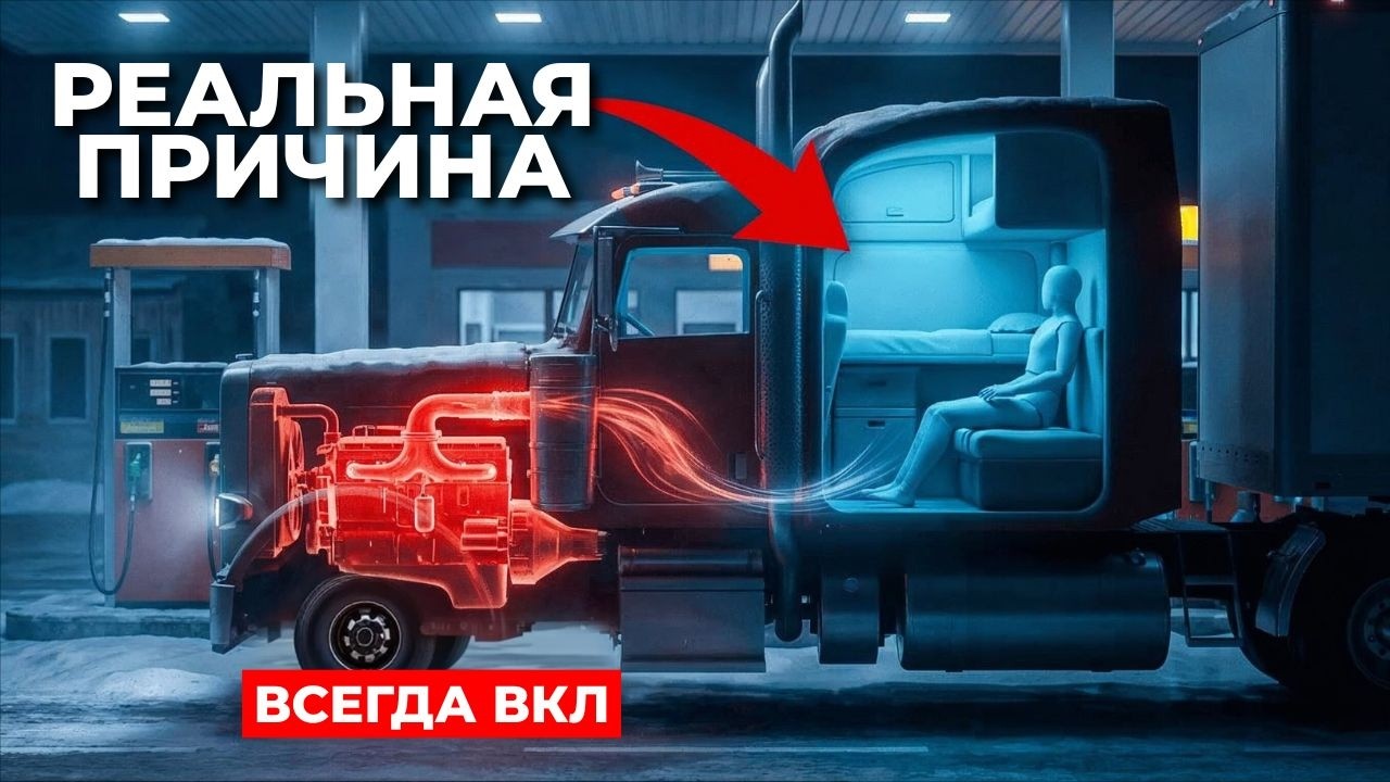 Почему дальнобойщики оставляют двигатель включённым на 10 часов подряд?