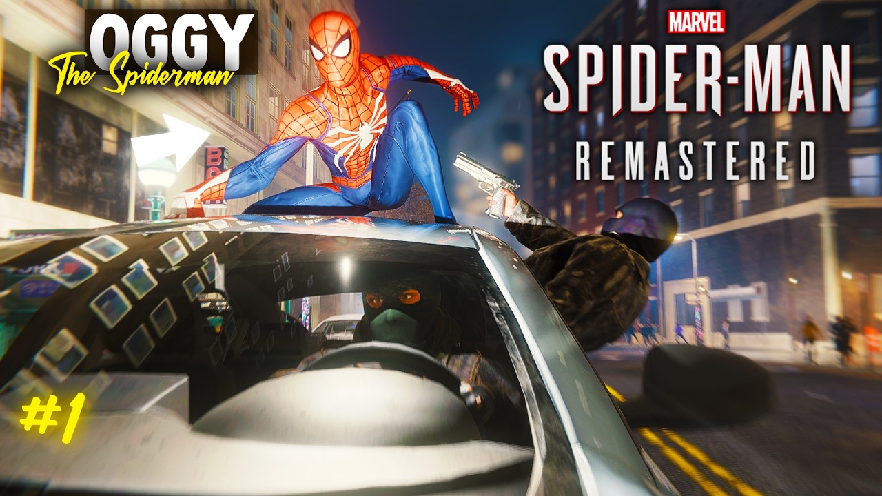 😂Oggy Is In SPIDERMAN'S WORLD!! | 🕷SPIDER MAN REMASTERED FUNNY GAMEPLAY PART-1