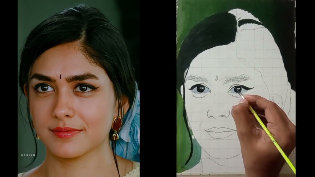 Satisfying Acrylic Portrait Timelapse – Watch the Magic Unfold!
