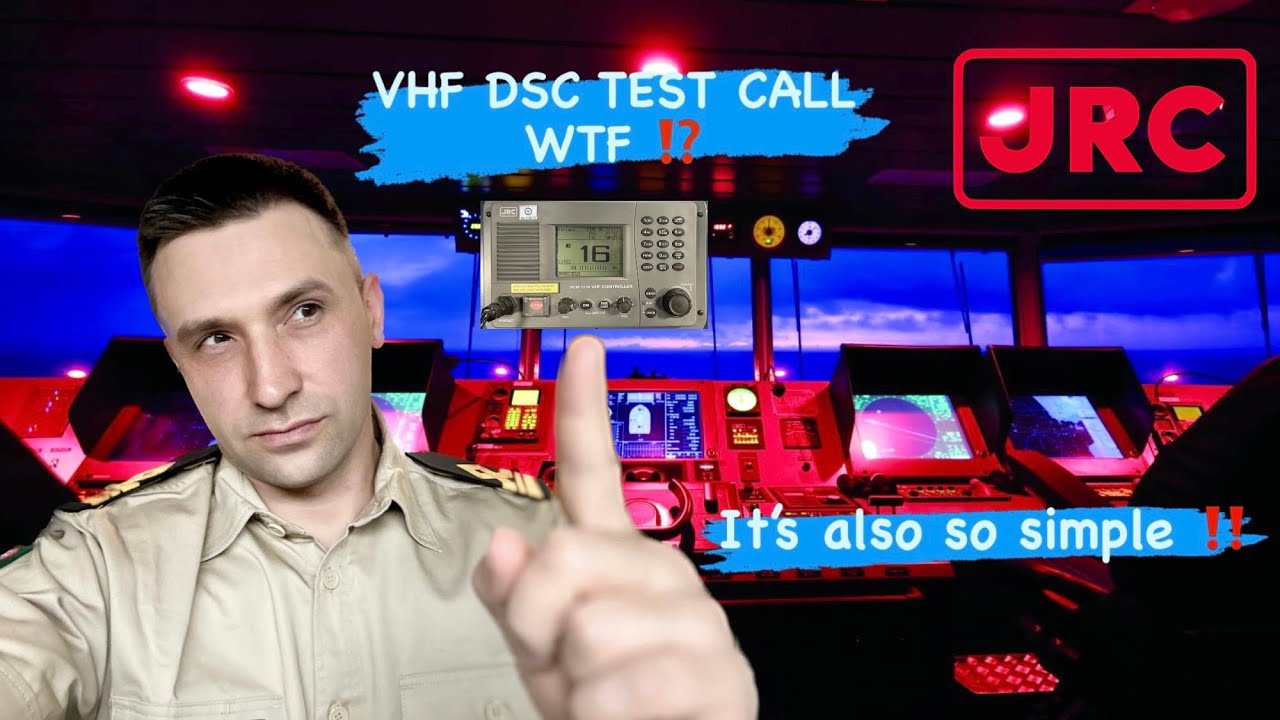 VHF DSC TEST CALL ON SHIP AND COAST STATIONS.VHF JRC NCM-1770.GMDSS RADIO EQUIPMENT.GMDSS TEST