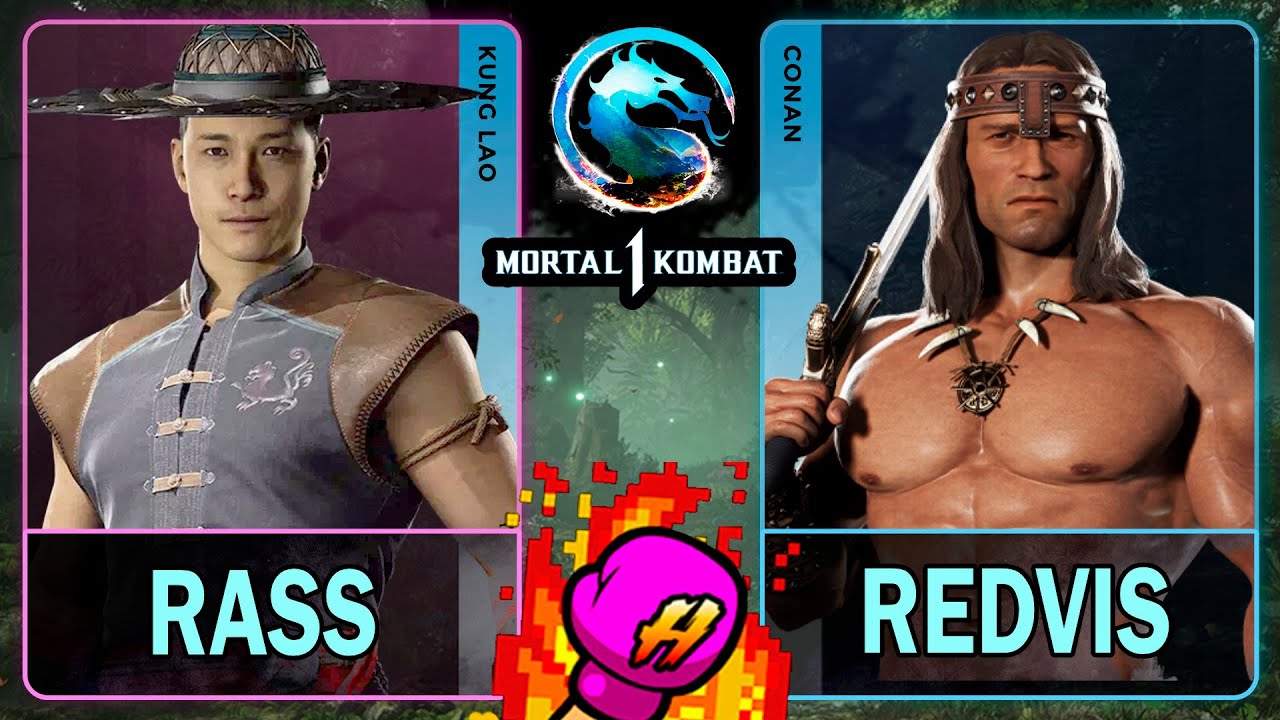 MK1 Расс (КУНГ ЛАО) против РедВиса (КОНАН)🥊Mortal Kombat 1🥊4K 60ᶠᵖˢ
