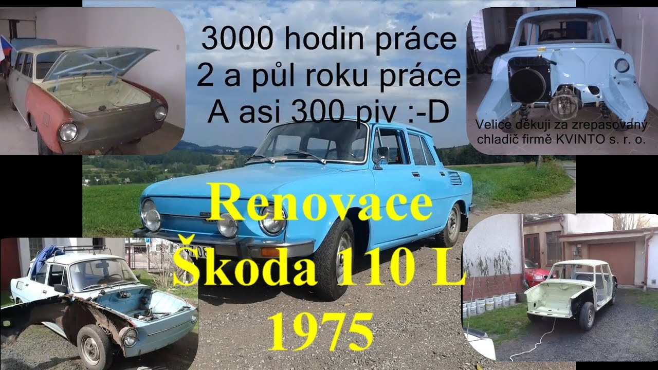 Renovace Škoda 110 L  r.v. 1975