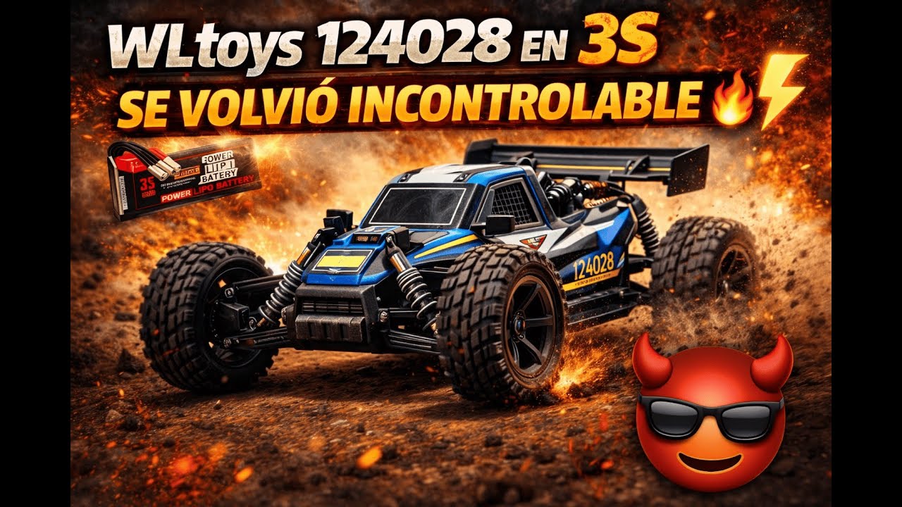 👉 “WLtoys 124028 en 3S | SE VOLVIÓ INCONTROLABLE 🔥⚡”