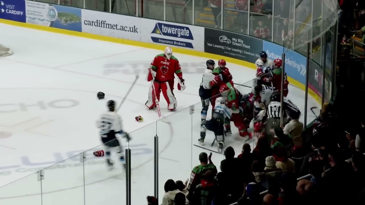 Cardiff Devils vs Coventry Blaze EIHL End of Game Mini Brawl 28-12-24