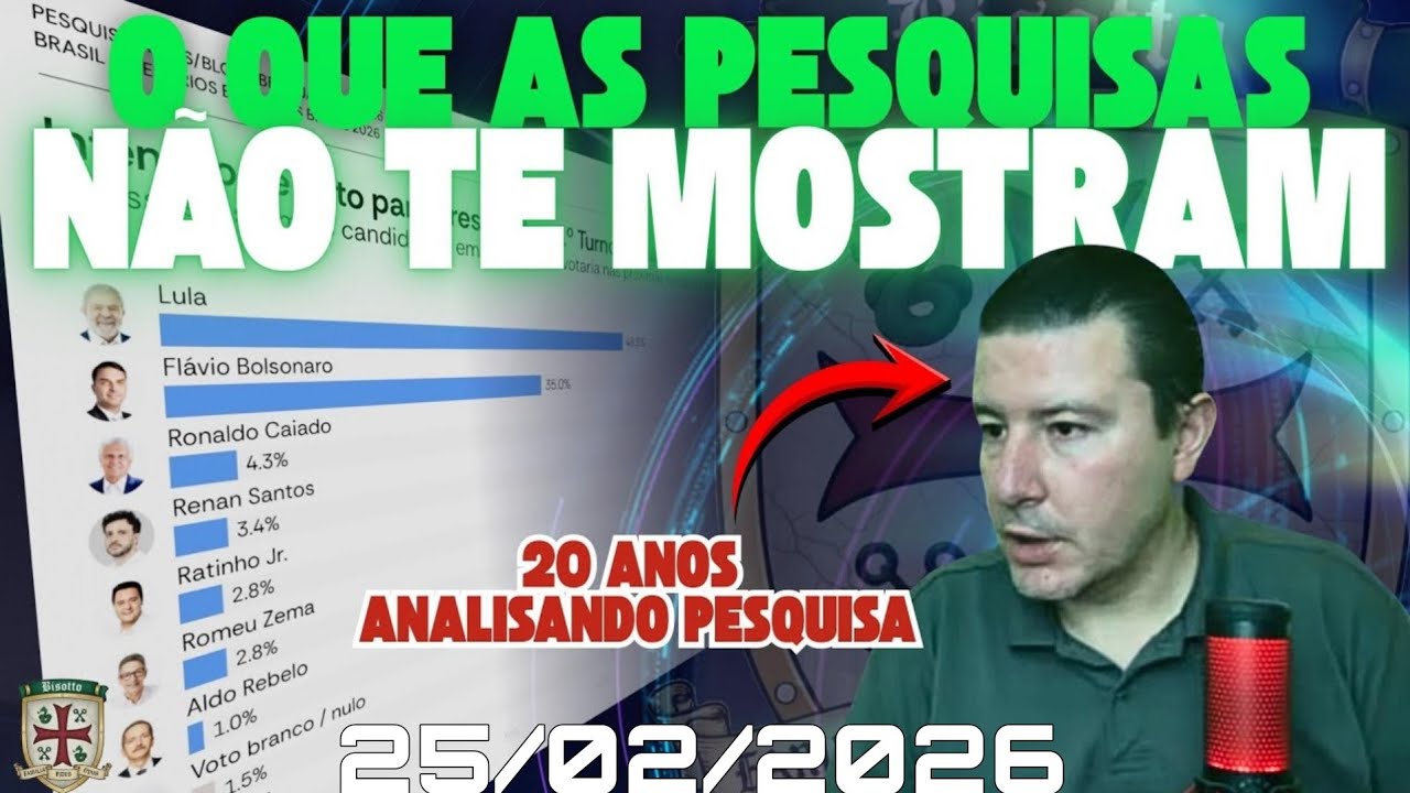 Leitura da pesquisa Atlas-Intel (25/02/26)