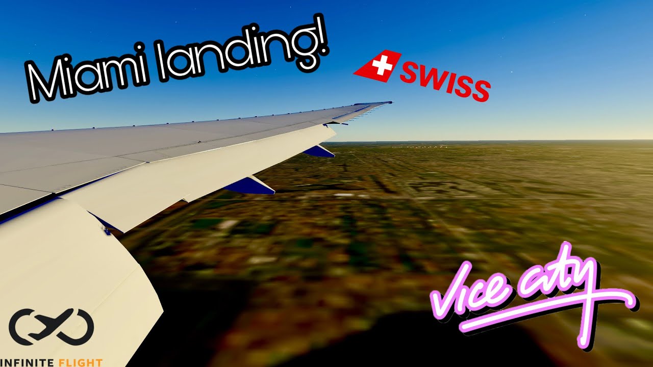Infinite Flight: Swiss Boeing 777-300ER landing in Miami, FL (MIA) 🌴🥂