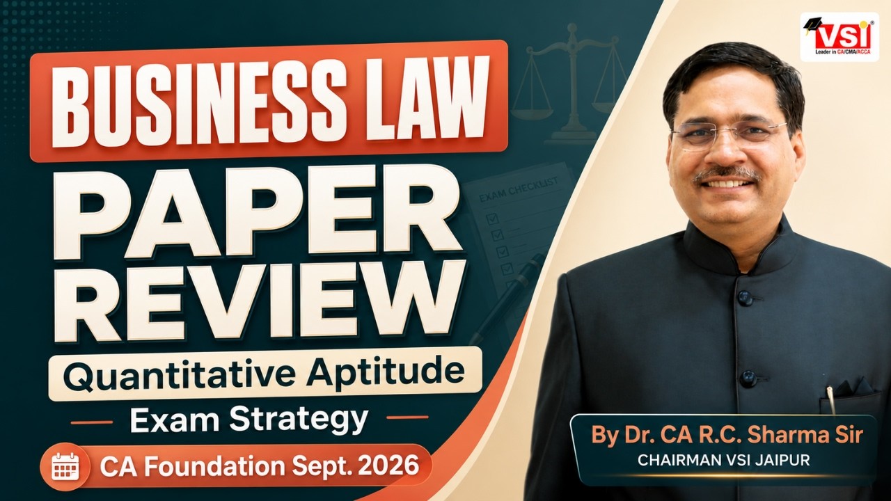 Business Law Paper Review + Quant Aptitude Strategy 🔥 | CA Foundation Sept 2026 | Dr. CA R.C. Sharma