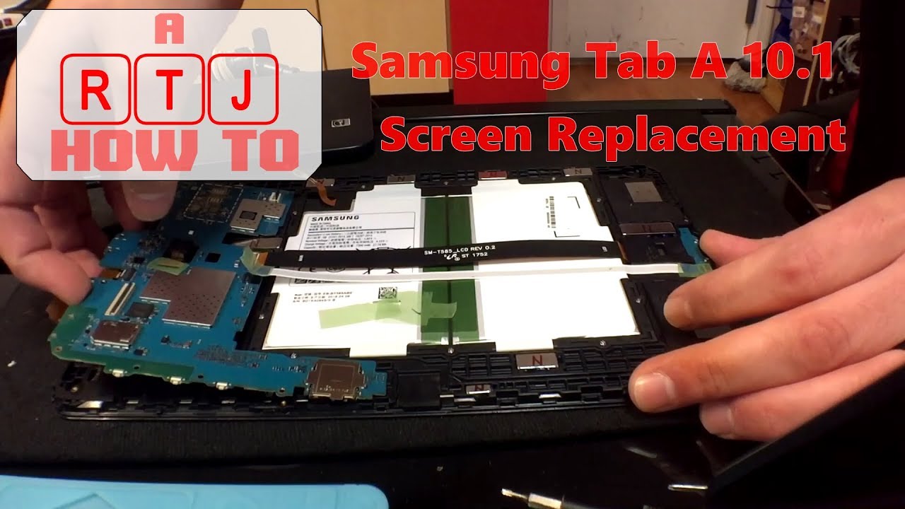 Tab A 10.1 T580 Glass or LCD Fix How To Video Sam Tab A 10.1 SM-T580 or 9.7 SM-T560 LCD GLASS T560