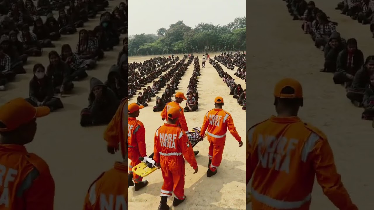 School safety program by NDRF team || KV 39GTC #youtubeshorts #ndrf #school #indian