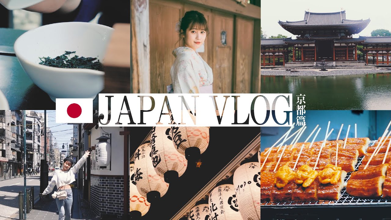 日本vlog京都篇！８天７夜自由行推薦景點下集！清水寺和服體驗/平等院/宇治街/千鳥居/稻荷神社/八阪神社/京都寶可夢中心/牛角燒肉/錦市場/新京極商店街/鴨川 | 陽陽 YangYang