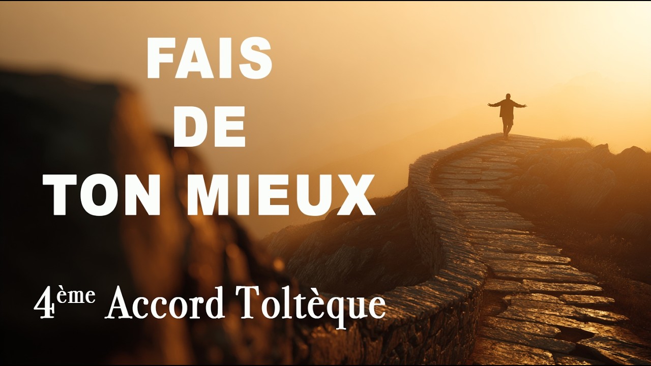 Le 4ᵉ Accord Toltèque : Faites toujours de votre mieux (et arrêtez de vous juger)