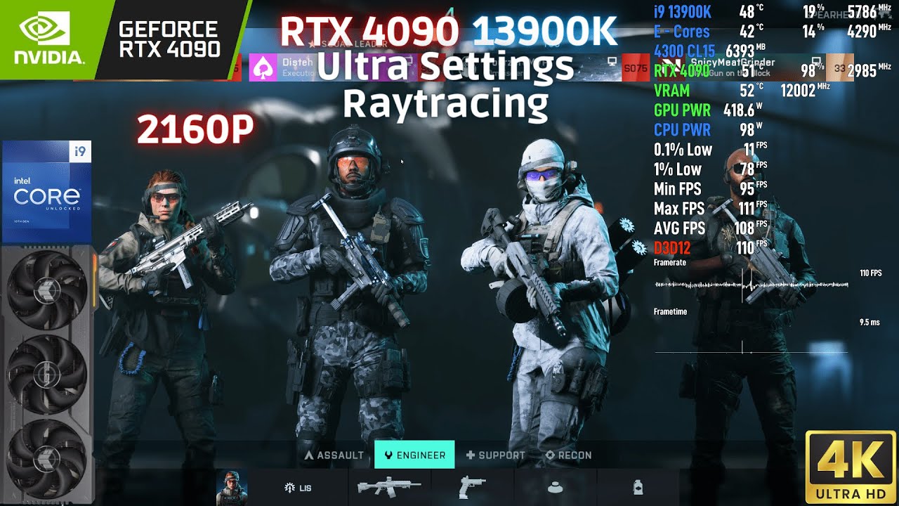 Battlefield 2042 - RTX 4090 | 13900K - 4K Ultra Settings Raytracing