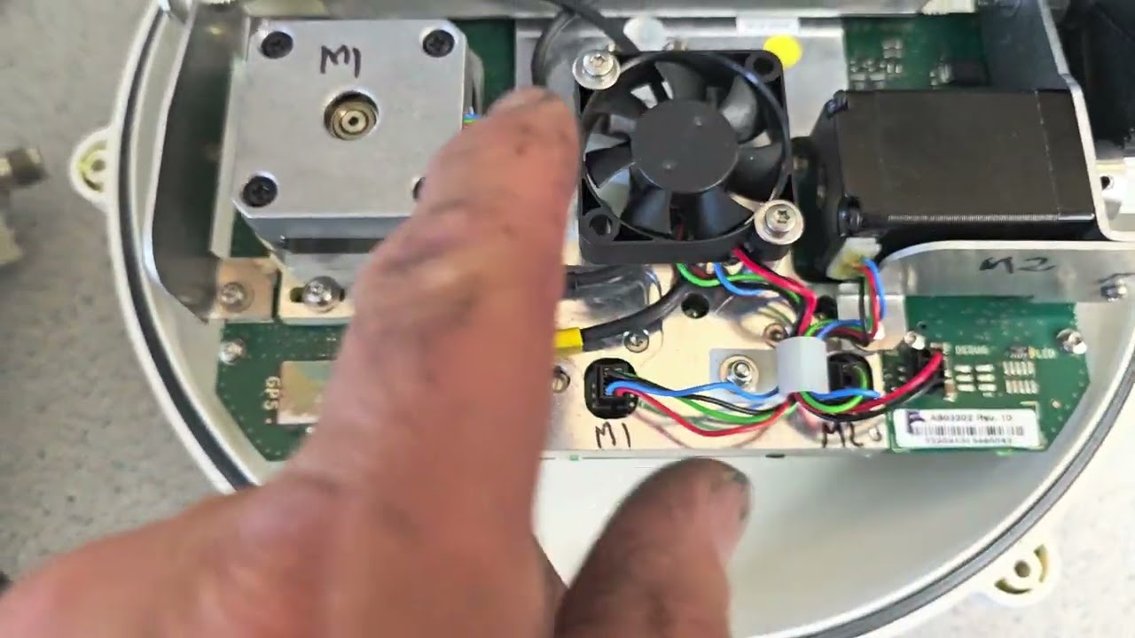 MSAT G2 antenna dome inside electronics