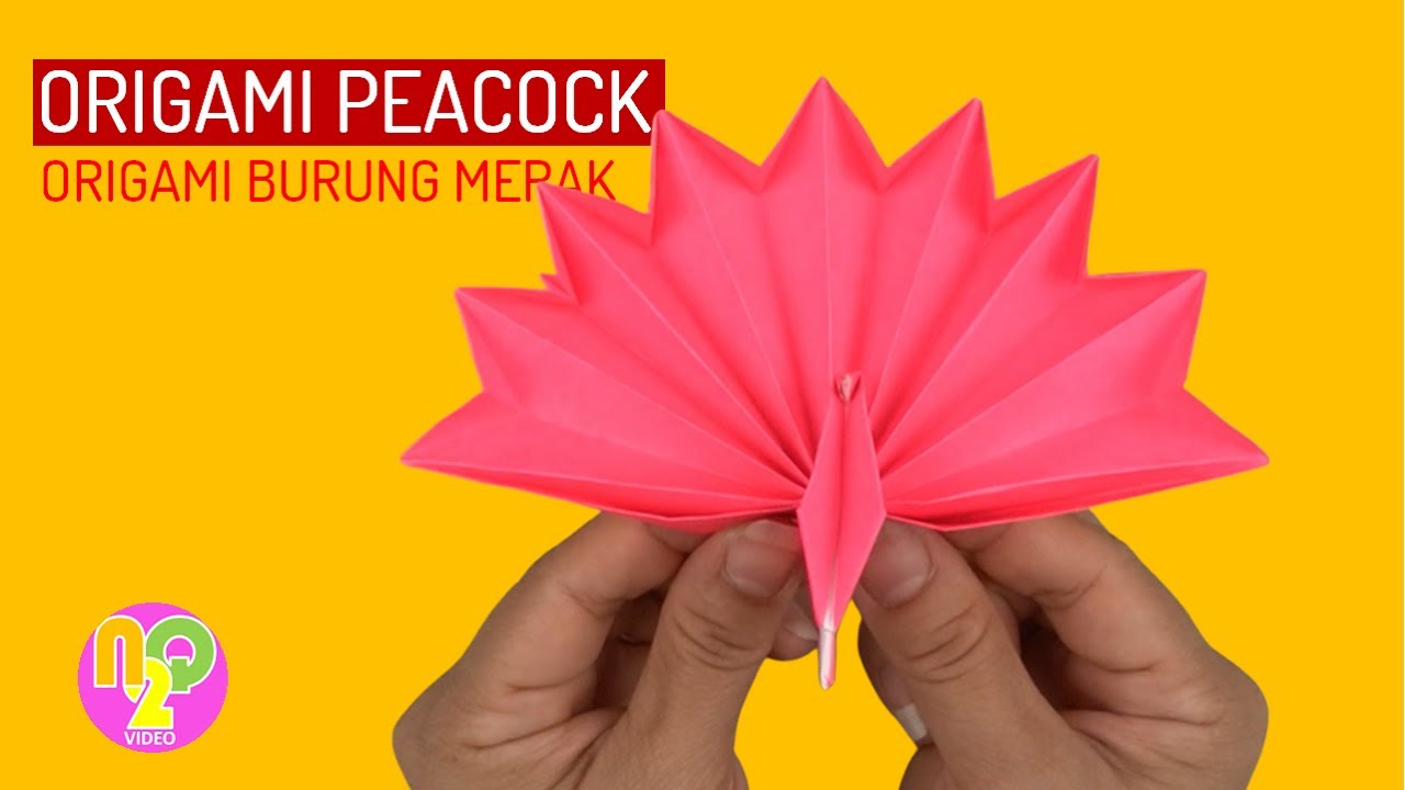 ORIGAMI PEACOCK | Cara Membuat Burung Merak dari Kertas Origami | Belajar Origami