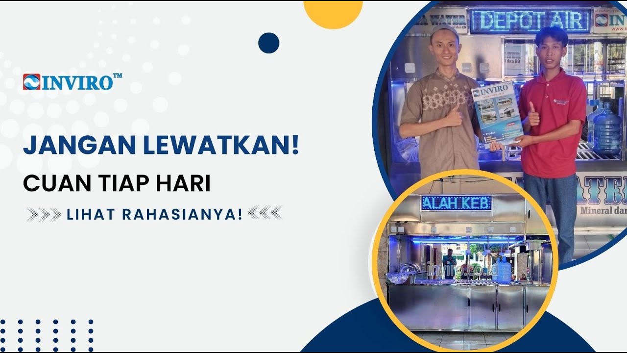 Bisnis Depot Air Minum Isi Ulang Modern Mewah dengan 6 Pengisian✌.
