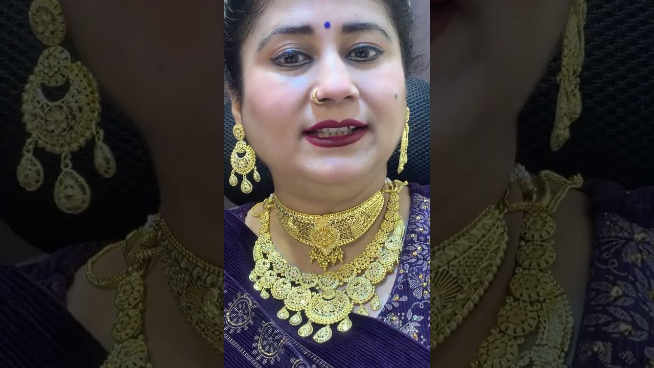 Gold polish jewellery collection dhmaka 🤩 | booking number 9971930824