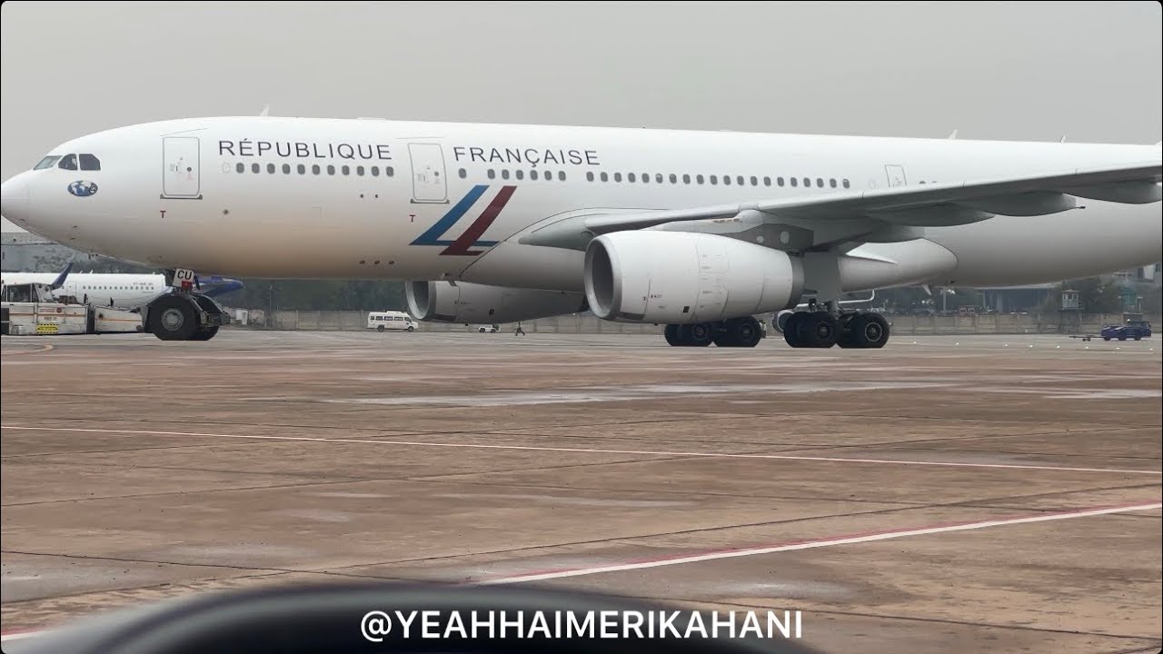 Towing Approved by the Government of France Air Force aircraft #airbus330 #trending #shorts #reels