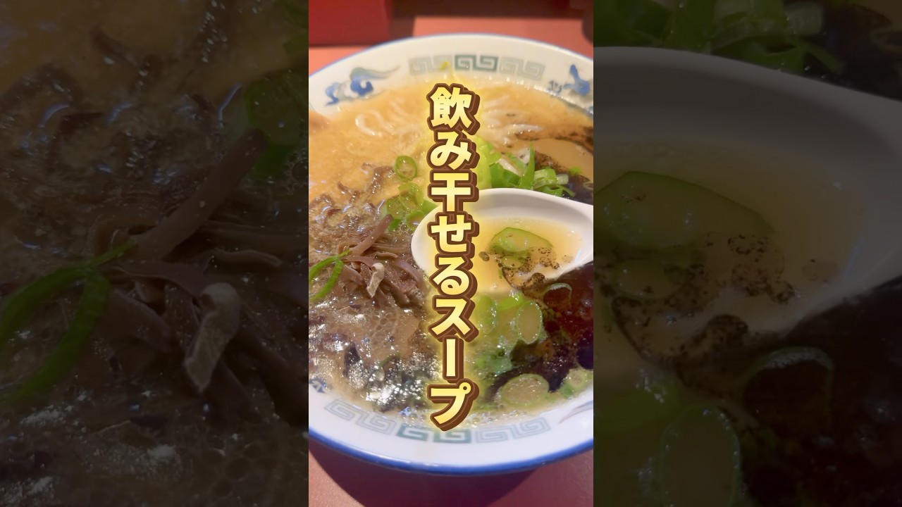 【北九州】飲み干す旨さの絶品スープ✨#福岡グルメ #北九州 #北九州グルメ #ラーメン