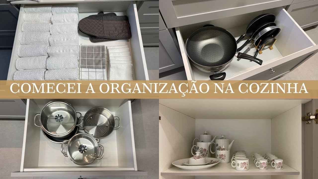 COMECEI A ORGANIZAR A COZINHA | Organizando Todo o Enxoval no Apartamento Novo