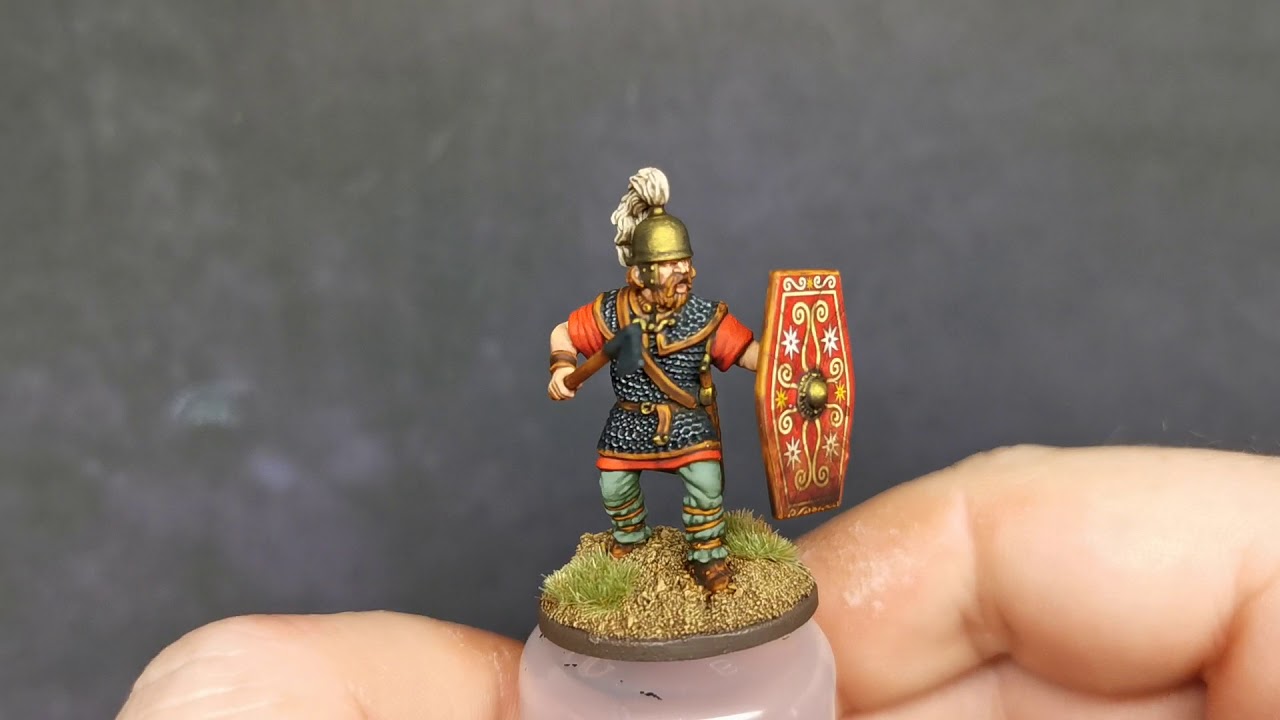 Victrix Germanic /Gallic warriors painted showcase.