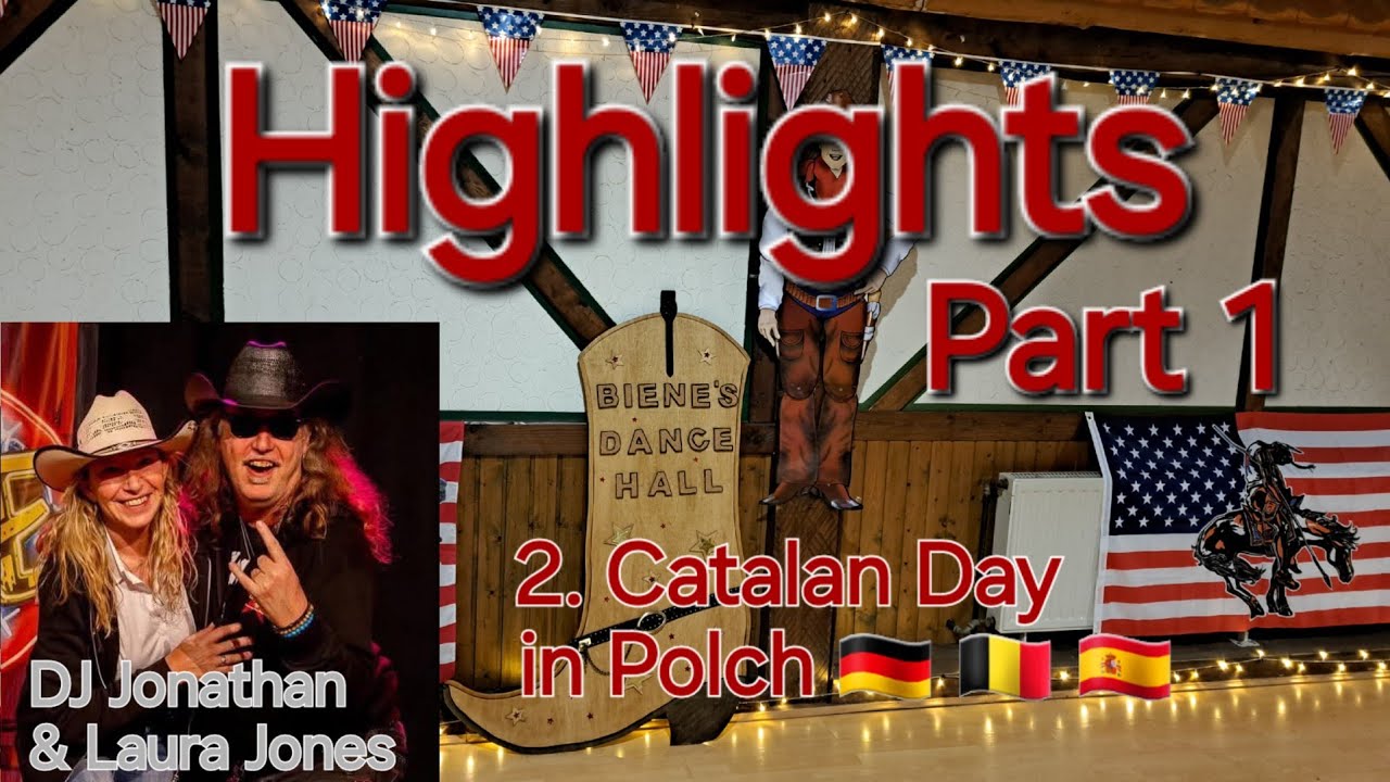 HIGHLIGHTS (1) ❤️💛 des 2. Catalan Days mit Laura Jones & DJ Jonathan in Biene's Dance Hall 🇧🇪🇩🇪🇪🇸