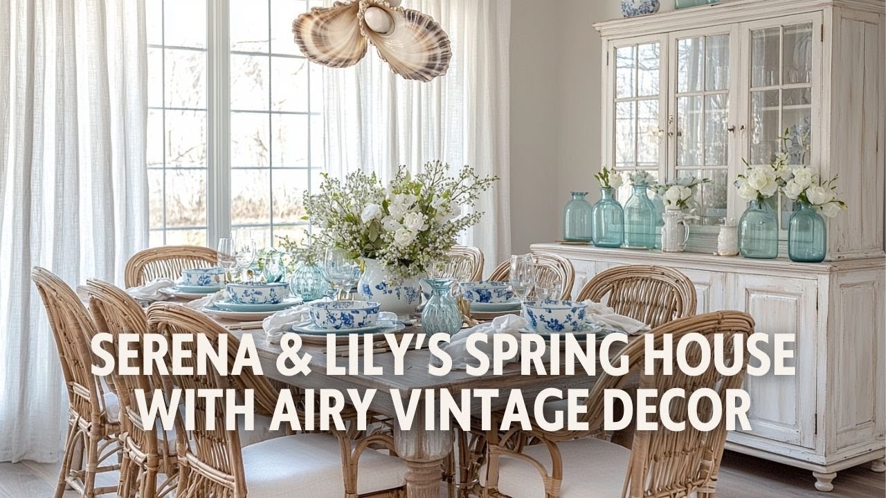 Serena & Lily’s Spring House Airy Vintage Decor with Natural Sophistication