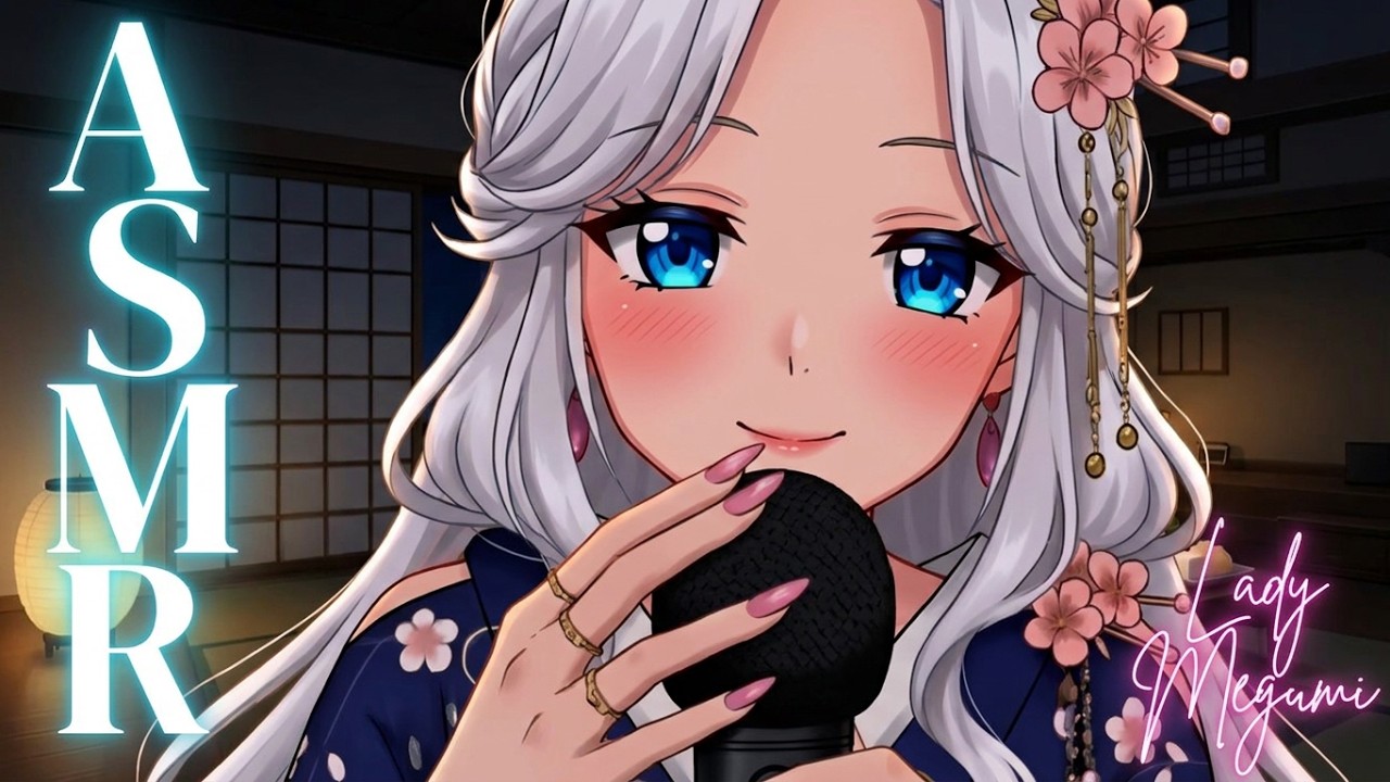 ASMR Inaudible Whispers & Intense Mic Rubbing | Lady Megumi